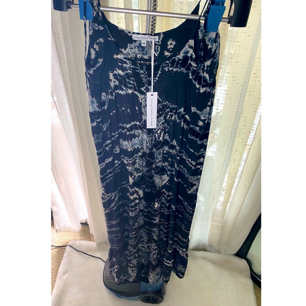Young Fabulous & Broke tie dye maxi dress- M- NWT